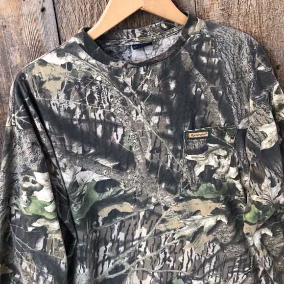 VTG Remington Single Stitch Mossy Oak Camo Long Sleeve T-Shirt, 2X - Picture 5 of 8